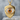 Evil Eye Iris Crest Pendant, gold vermeil, front product photo