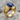 Lucky 13 Lapis Ring, gold vermeil, angled product photo