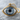 Evil Eye Bare Gaze Pendant, gold vermeil, front view