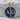 Alpha Omega Letter Pendant, gold vermeil, front view