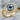 Evil Eye Split Shoulder Ring in gold vermeil, front studio view