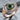 Evil Eye Crescent Lash Ring in rose gold plated silver, angled view