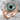 Evil Eye Woven Shoulder Ring, rose gold plated silver, angled front view
