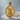 Choose Your Saint Oval Pendant, gold vermeil, front view