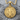 Saint Benedict Rule Pendant, gold vermeil, front product photo
