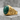 Four Leaf Malachite Ring, gold vermeil, angled product photo