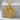 Zulfikar Shield Relief Pendant, gold vermeil, front product photo