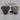 Royal Arch Garnet Cufflink, black rhodium, angled pair display
