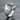 Moss Agate Tree Shoulder Ring, polished silver, studio product photo