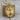 Doberman Seated Laurel Pendant, gold vermeil, product photo