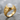 Star of David Moonstone Ring, gold vermeil, angled product photo