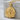Om Lotus Relief Pendant in gold vermeil, front product photo