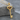 Garnet Rococo Key Pendant, gold vermeil, studio product photo