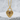 Heart Padlock Garnet Tracery Pendant, gold vermeil product photo