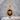 Ace Heart Rococo Enamel Pendant, gold vermeil, front studio view
