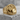 Double Dice Acanthus Ring, gold vermeil, front angled view