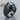 Hematite Helm Of Awe Ring in black rhodium, product view