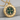 Four Leaf Enamel Medallion Pendant, gold vermeil finish product photo