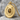 Horseshoe Tigers Eye Pendant, gold vermeil, front view