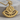 Past Master Quadrant Fan Pendant in gold vermeil, angled view