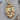 Eastern Star Scroll Cartouche Pendant, gold vermeil product photo