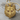 Fenrir Garnet Eyes Pendant, gold vermeil, front view
