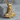Mjolnir Beast Head Pendant, gold vermeil, front product photo