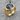 St. Elmo's Fire Signet Ring, gold vermeil, angled studio view