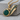 Hitodama Soul Flame Pendant, gold vermeil, front product view