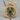 Will o Wisp Frame Pendant, gold vermeil, front studio product photo