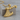 Viking Axe Beast Handle Pendant, gold vermeil, angled product photo