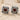 January Garnet Acanthus Stud Earring, two-tone finish, product photo