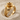 Daffodil Trumpet Leaf Ring, gold vermeil, angled product view