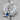 Masonic Acacia Sapphire Lapel Pin, polished silver product photo