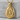 Lucky 13 Pebble Pendant in gold vermeil, front product photo