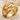 Scorpio Coiled Tail Ring in gold vermeil, angled product photo