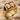 Gemini Facing Portraits Ring, gold vermeil, front product photo