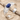 Lapis Crescent Crown Bracelet, polished silver, product view