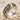 Rose ribbon wedding ring product photo in two-tone finish