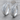 Raven Feather Hoop Earring, polished silver, product photo