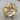 Eastern Star Moonstone Crescent Ring, gold vermeil product photo