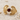 Rococo Garnet Shell Wedding Ring, gold vermeil, angled product photo