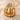 Jack o' Lantern Pendant, gold vermeil, angled product photo