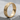 Moon surface crater ring, gold vermeil product view