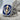 Khanda Blue Enamel Signet Ring in two-tone finish view