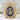 Khanda Blue Enamel Pendant, gold vermeil, product view