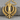 Khanda Sculpted Blade Pendant, gold vermeil, angled product photo