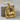 Corgi Garden Gate Pendant, gold vermeil, angled front product photo