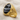 Banded Agate Chevron Ring, gold vermeil, angled product view
