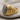 Grey Agate Lancet Ring in gold vermeil, angled front view